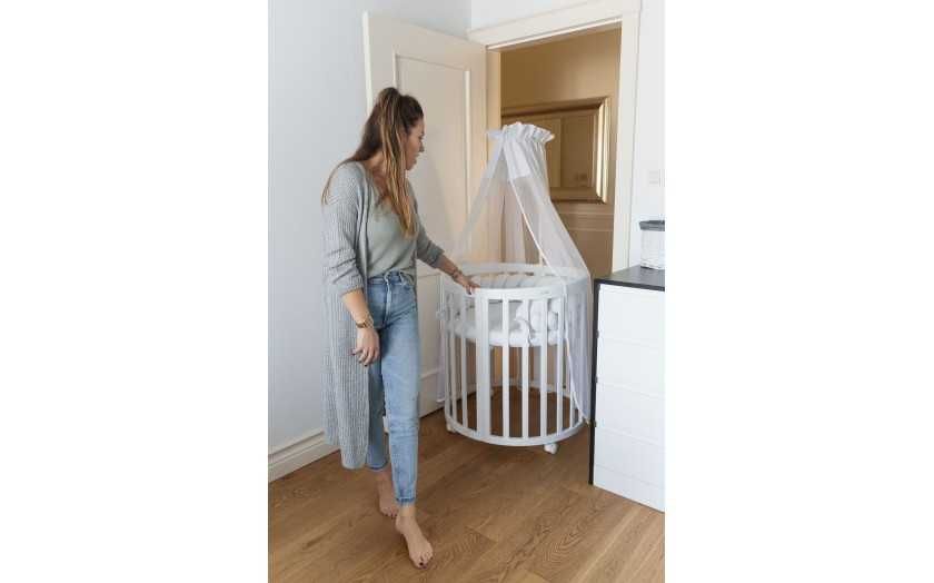 Кошара за Бебе Смарт 7в1 Овал, Детско Легло 0-10 год. - Цвят Натурал