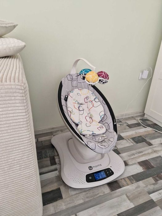 4moms mamaRoo® 4 бебешка люлка - Silver Plush