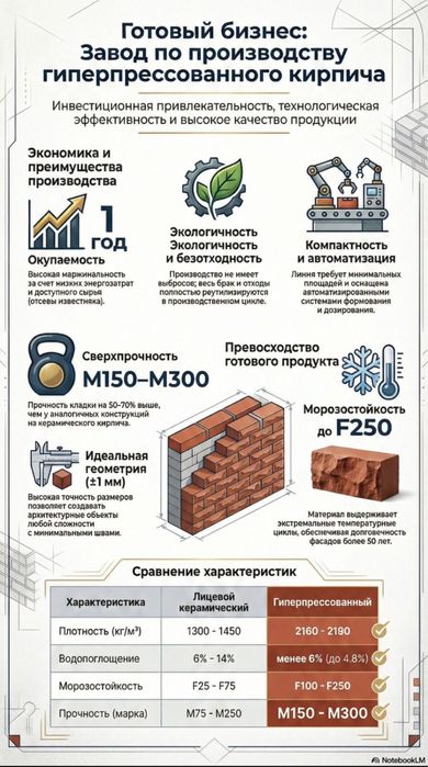 Завод по изготовлению кирпичей