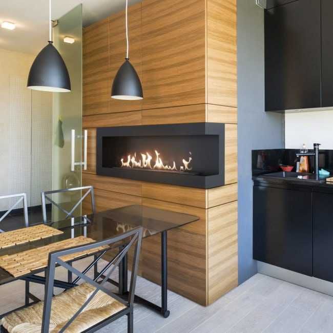 Биокамин на спирту декоративный встраиваемый камин DELTA L 1200 KRATKI