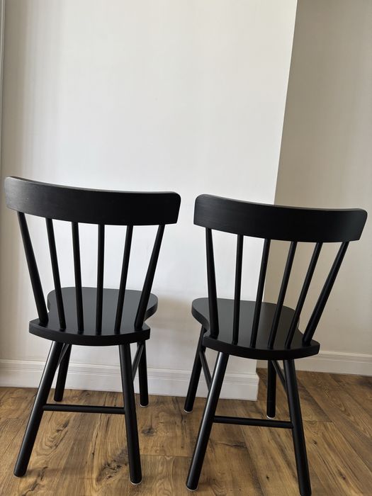 Scaun lemn negru Ikea