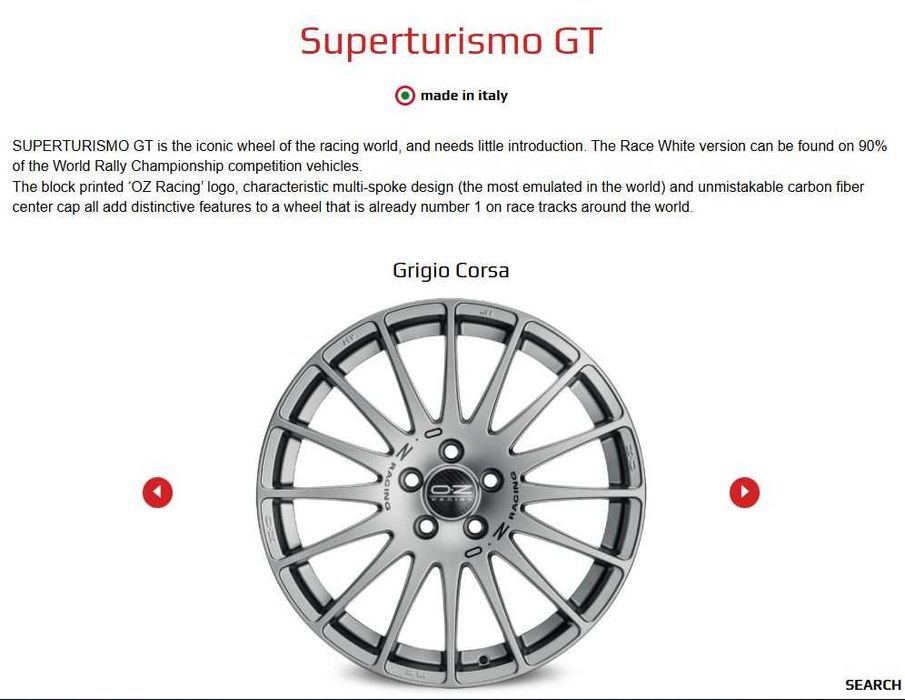 18'' джанти OZ Rаcing Superturismo GT 5х114.3