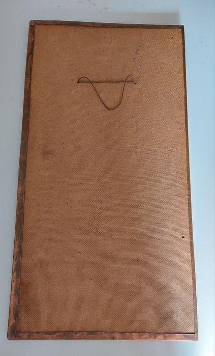 Чеканки медь СССР. Девушка со свечкой картина