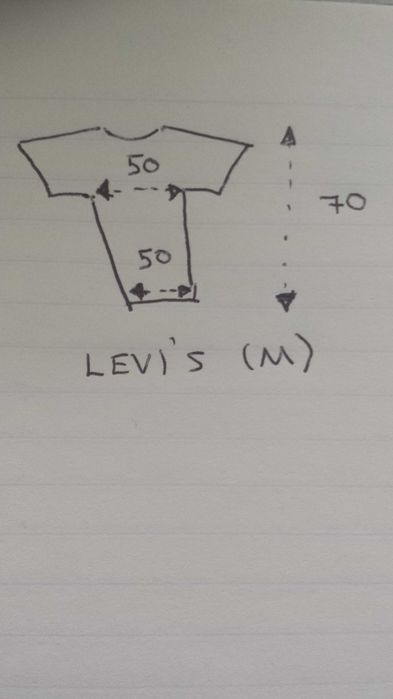 Оригинална памучна тениска Levi's (M)