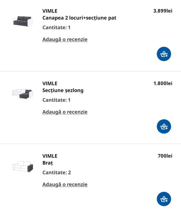 Canapea Ikea extensibila