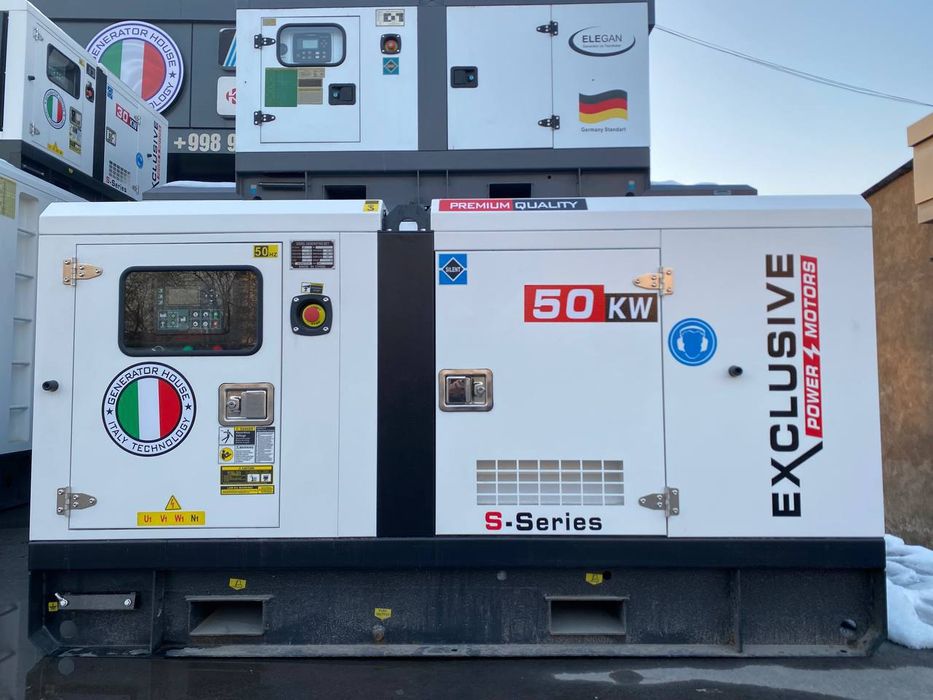 16 kw , 30 kw, 50 kw, 80 kw, 100 kw dan 1000 kwgacha dizel generatorla