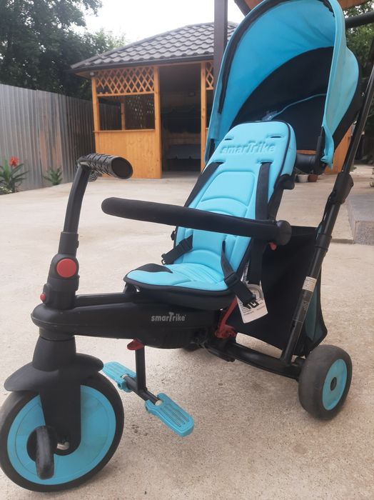 Tricicletă Smart Trike pliabilă - Albastru