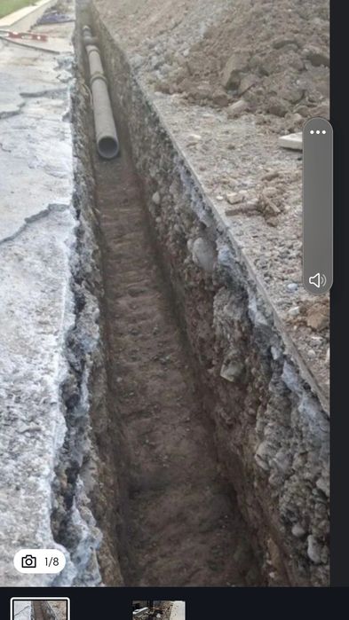 Urachi Transheya Kalodes Truba Kabel Podkob Tunel Podval Qazish Santex