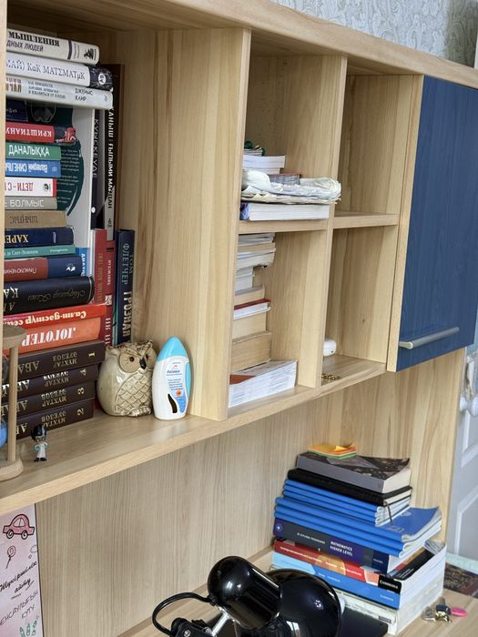 Парта с книжной полкой