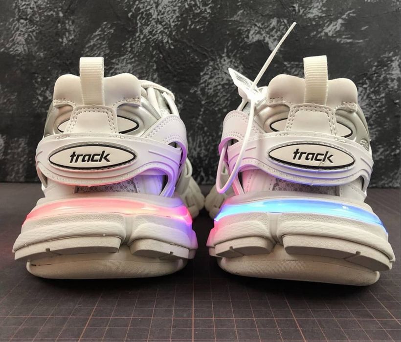 Balenciaga track led alb