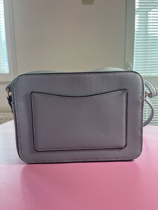 Светлосиня чанта от еко кожа