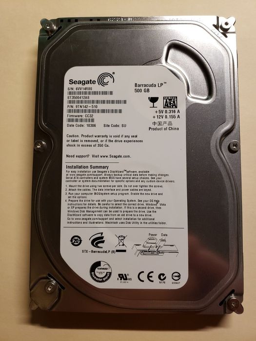 СРОЧНО! Жёсткий диск 500GB Seagate Barracuda LP 500 ГБ (мощный]