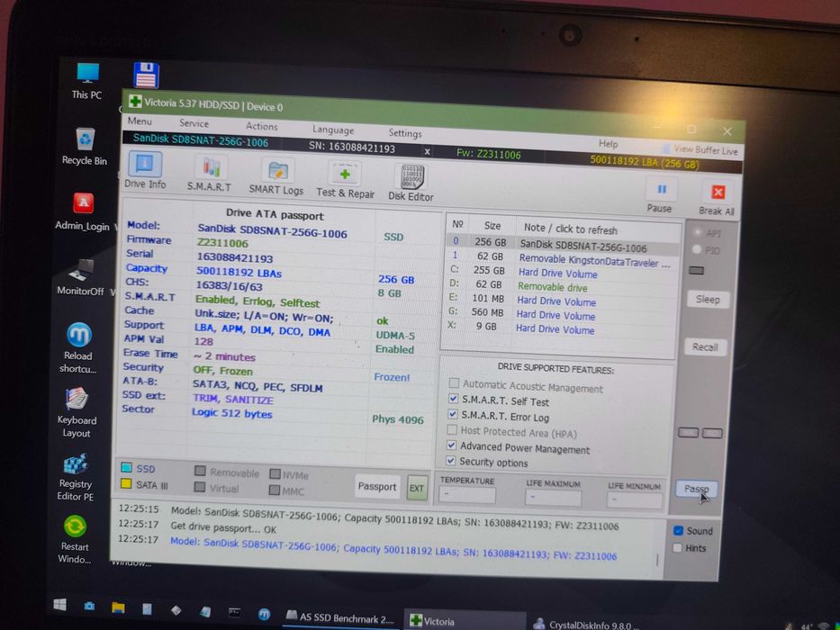 SSD SanDisk Z400s 256GB M.2 SATA 2280 – Testat