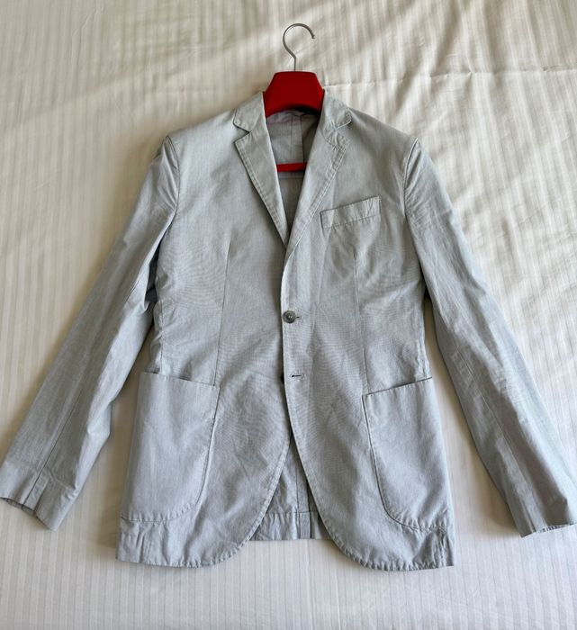 Costum complet Stefanel gri - Mărimea 46 (S)