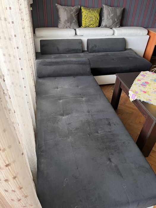Ъглов диван с функция сън и ракла – 280×230 см