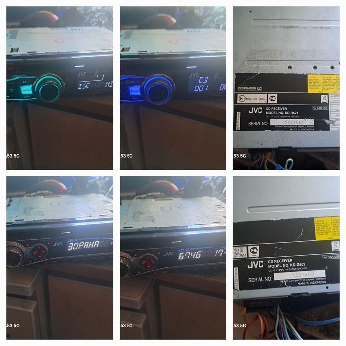 Радио JVC KD R472/621/632/751CDMp3/ AUX/UB/G151 CD MP3.