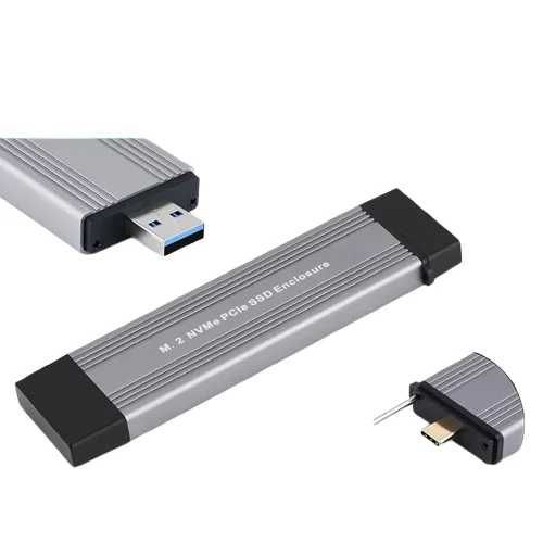 Adaptor M.2 NVME SSD la USB 3/1 Type A carcasa aluminiu M Key M+B Key