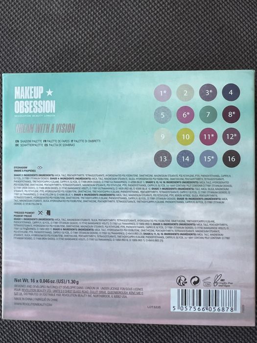 Paleta farduri, Utilizata