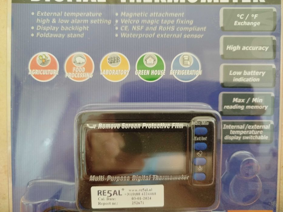 ЧЕРЕН ПЕТЪК! Нови Дигитални термометри! С включена батерия!