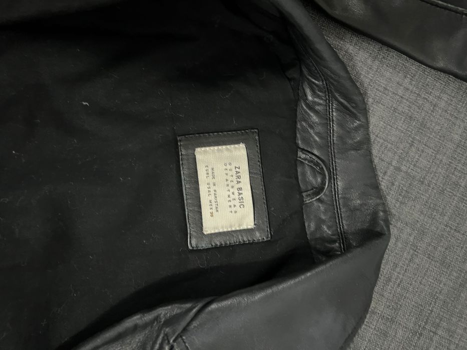 Geacă piele biker damă Zara