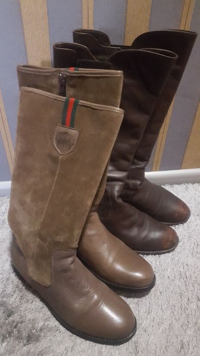 Ботуши от естествена кожа  и обувки