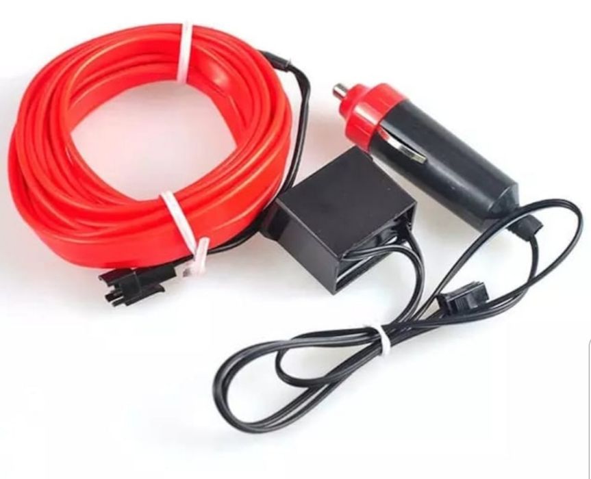 Fir cu lumina ambientala auto 2 metri 3 metri neon ambiental flexibil