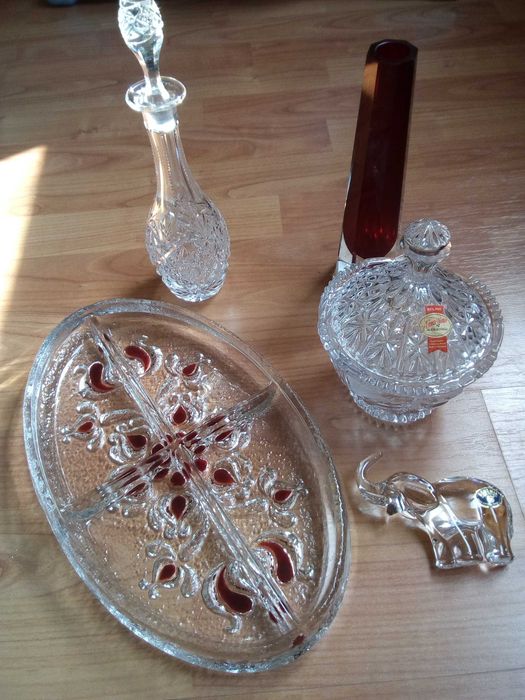 Ваза Murano декантиер кристал плато Bohemia