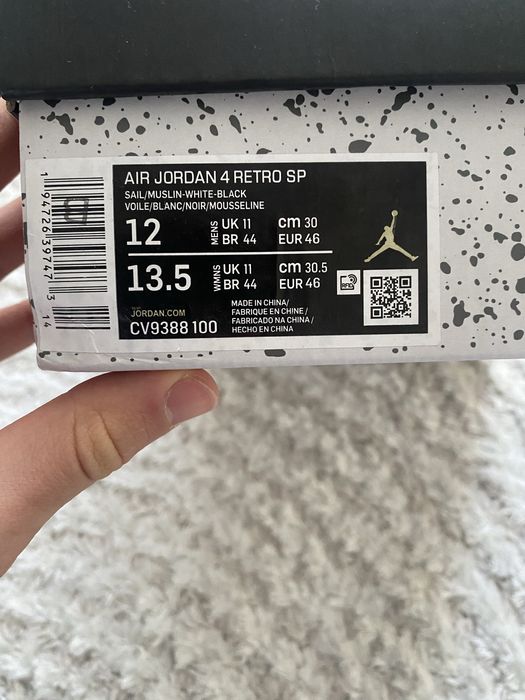 Adidasi Air Jordan 4 low trainers