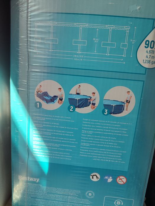 Piscină Bestway Steel Pro 305 x 76 cm, nouă, sigilată