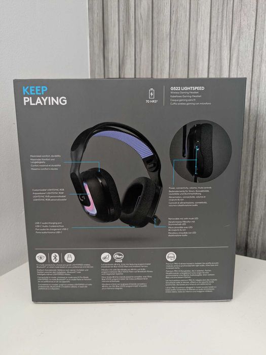 Геймърски слушалки Logitech G522 Lightspeed Wireless