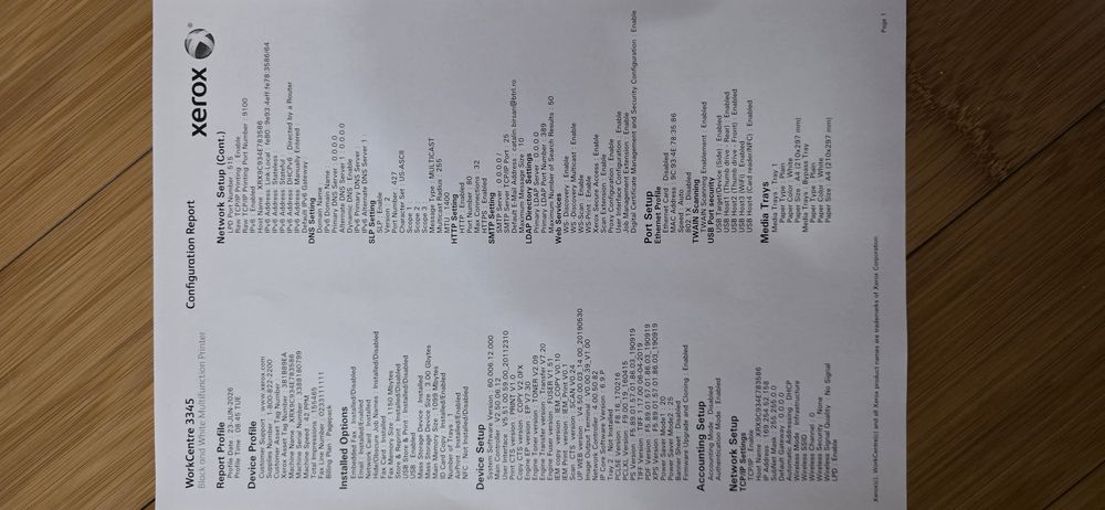 Imprimanta Xerox WorkCenter 3345