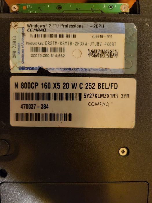 Vintage Compaq PP2130 Evo N800C