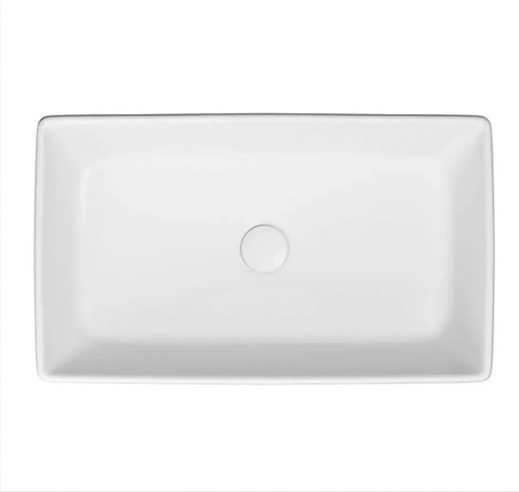 Lavoar pe blat Cersanit City alb lucios 50 cm nou-nout