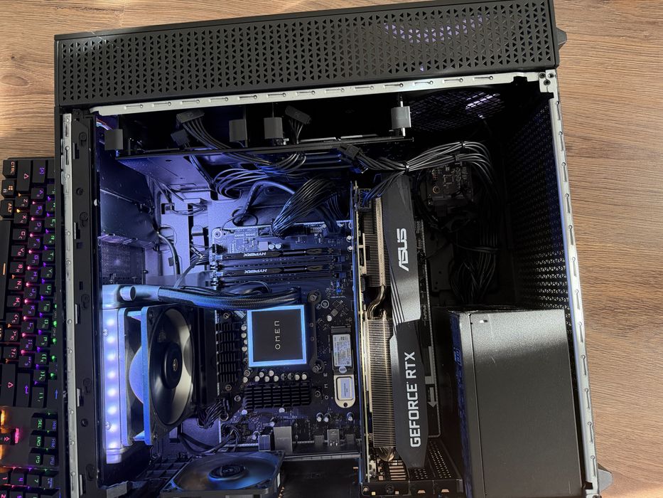 Unitate gaming HP OMEN Ryzen 7 5700X  500 gb ssd m2 , video asus RTX 2060