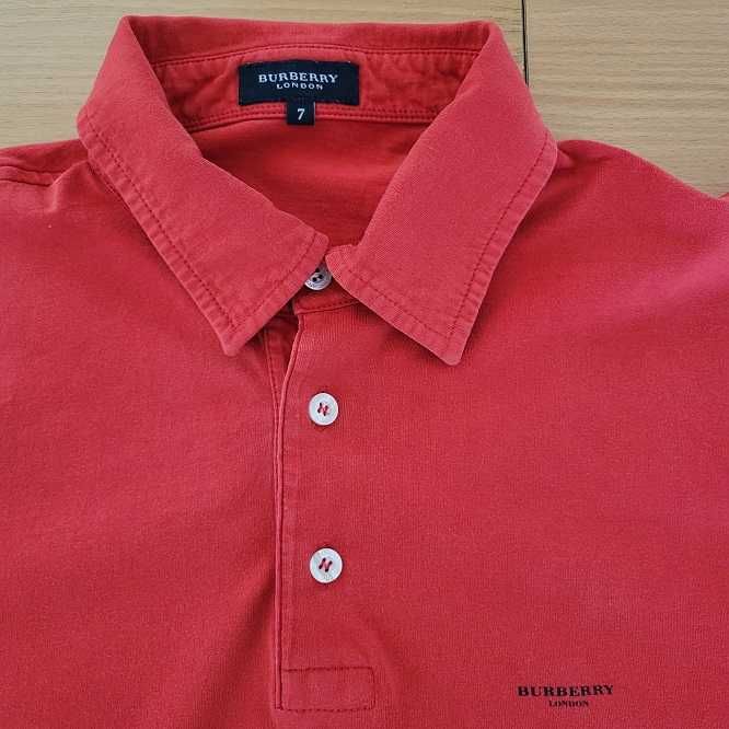 Tricou barbati Burberry original marimea 7 - XL rosu