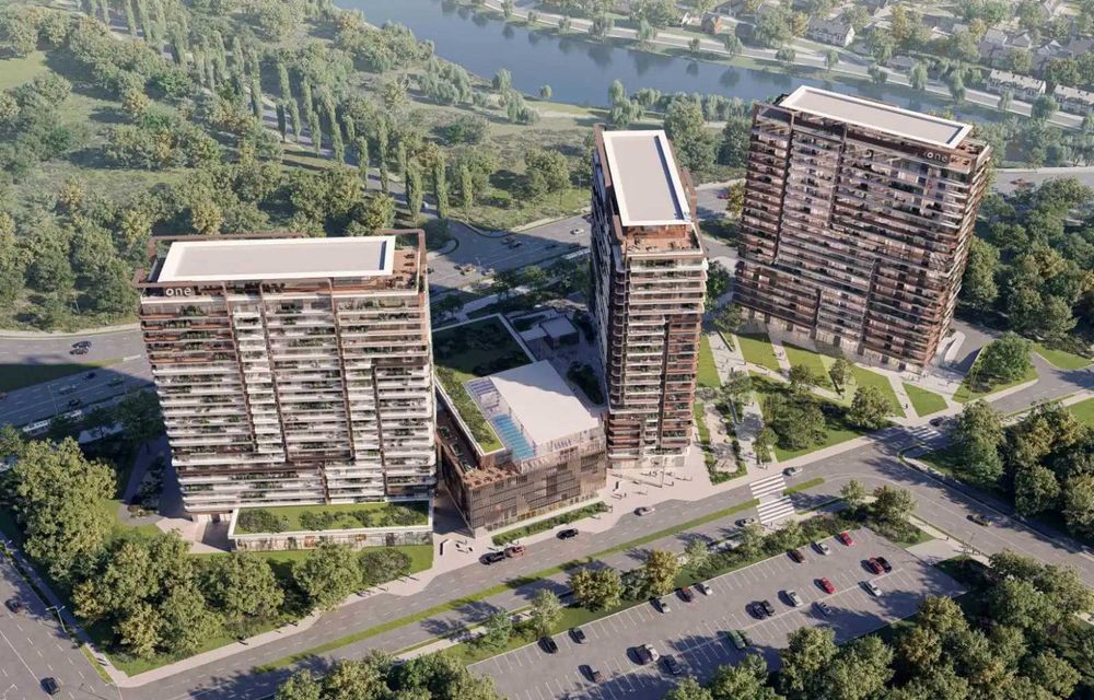 Apartament cu patru camere, vedere libera spre Lac // ONE High District