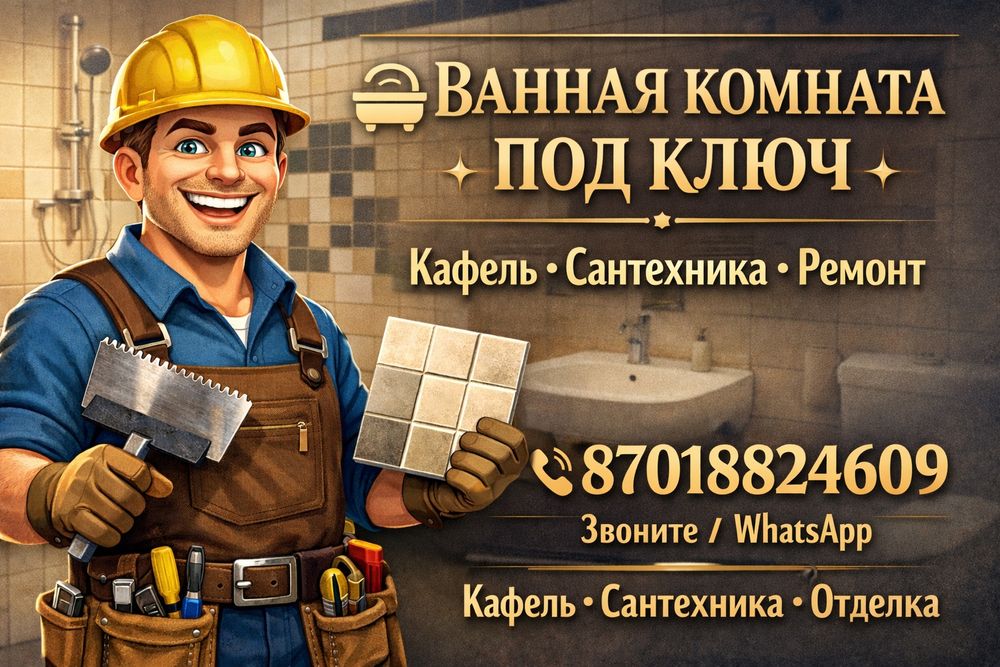 Услуги кафельщика. Профессиональные строительные работы.