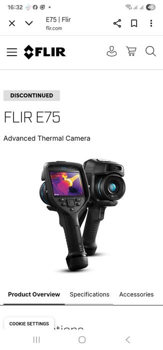 Flir E75 camera termoviziune