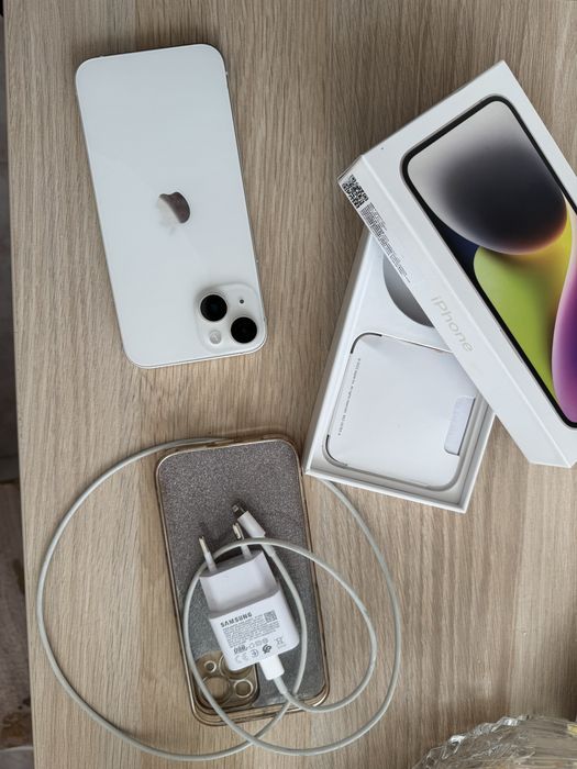 Iphone 14 Белый 128гб емкость 100%
