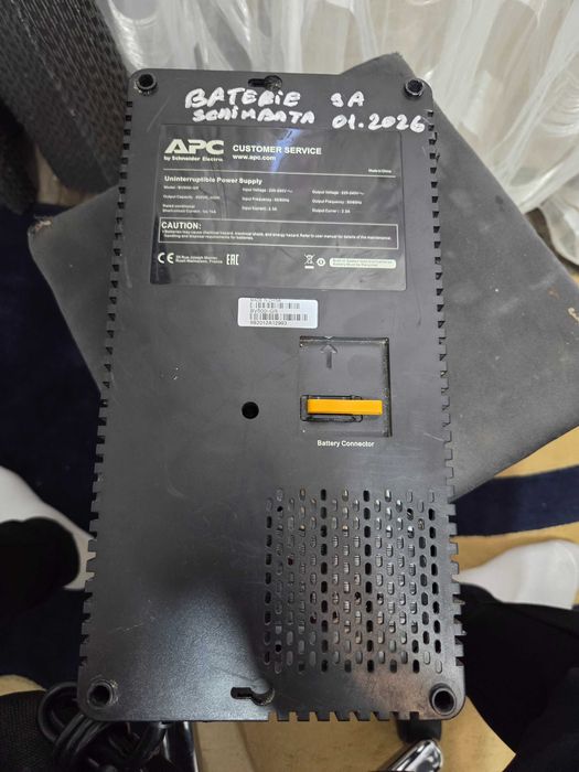 UPS APC BV500I-GR Back-UPS 500 VA / 300 W Acumulator Nou 12 V 9 A
