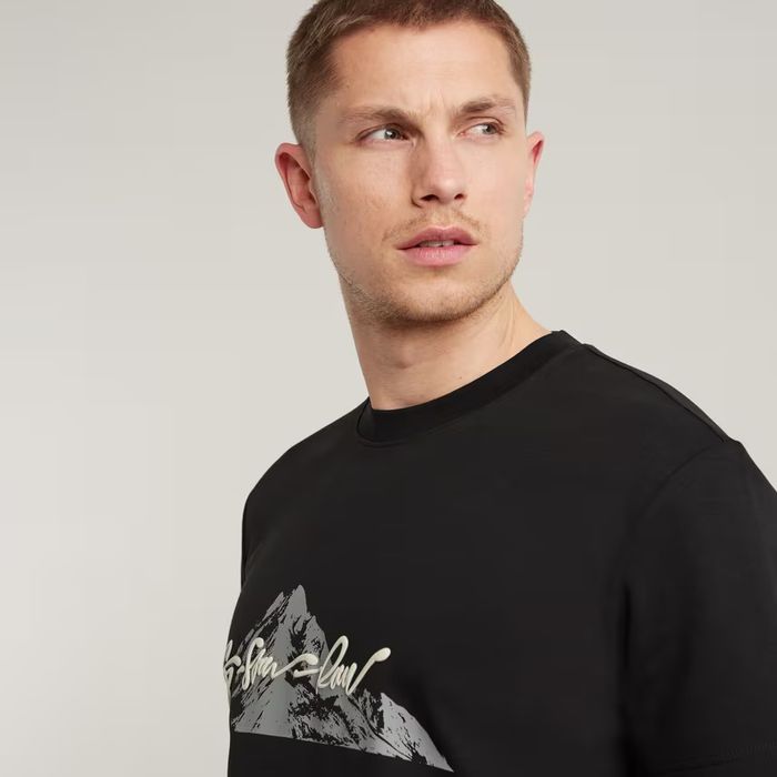 Оригинална тениска G-Star Raw Summit M нова мъжка черна