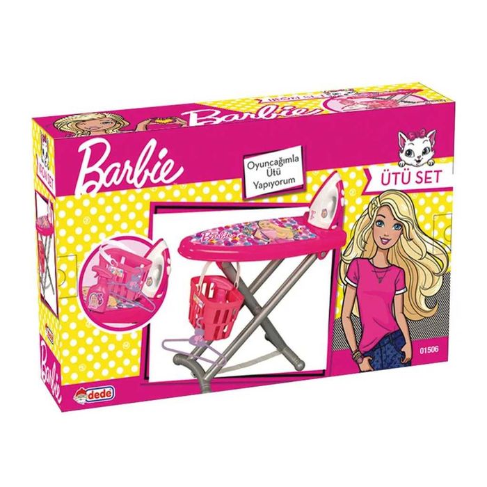 Детска дъска за гладене с ютия Barbie