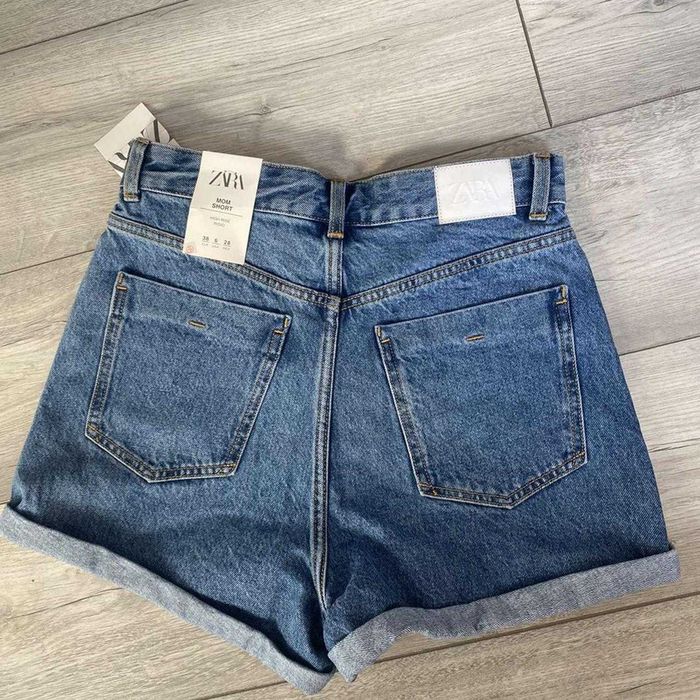 Blugi scurti albastri Zara