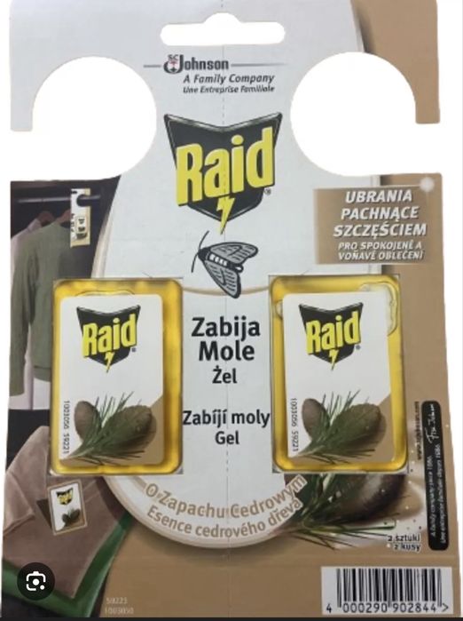 Raid от моли новый для шуб