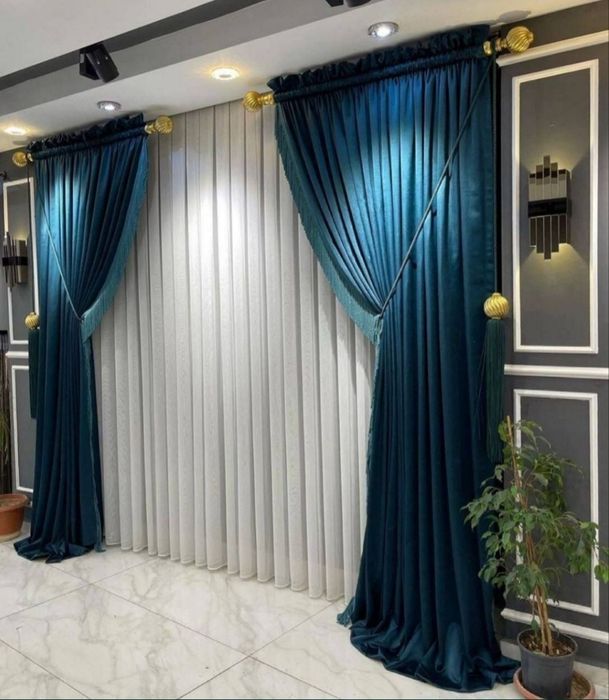 Декор окон Пошив штор тюли Парда жалюзи карнизы Стирка  штор