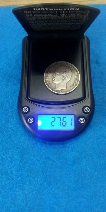 монета серебро Германия 1904год