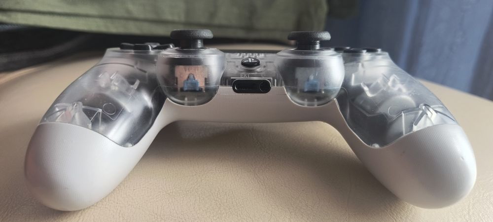 Controller PS4 Original Sony DualShock 4 – Ediție Specială Transparentă (Crystal Silver))