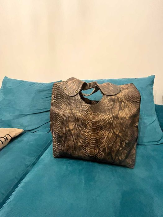 Голяма кафява чанта и лятна кошница 2 модела