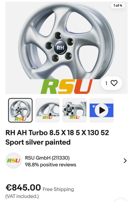 Джанти стил Porsche 996 Turbo 18” 8.5J 5X130 ET52