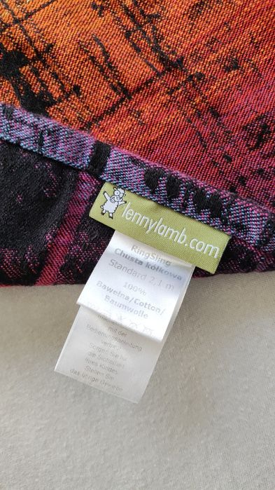 Sling cu inele Lennylamb - Symphony Rainbow Dark